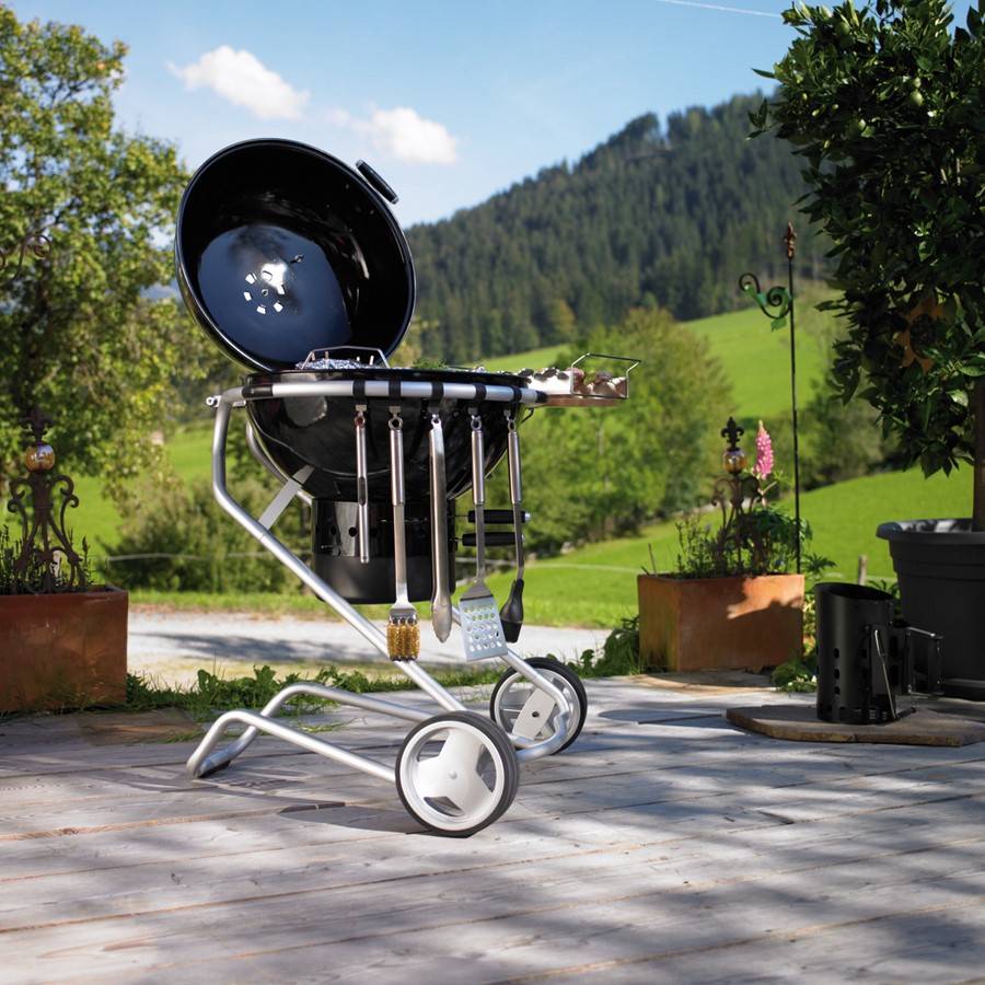Barbecue à charbon avec capot ROSLE AIR F60