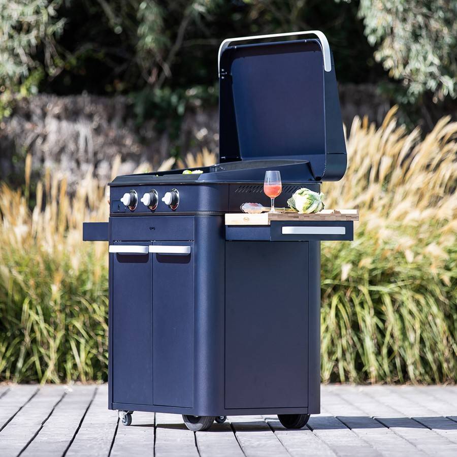 Combo plancha chariot capot Enosign 80 Bleu Navy