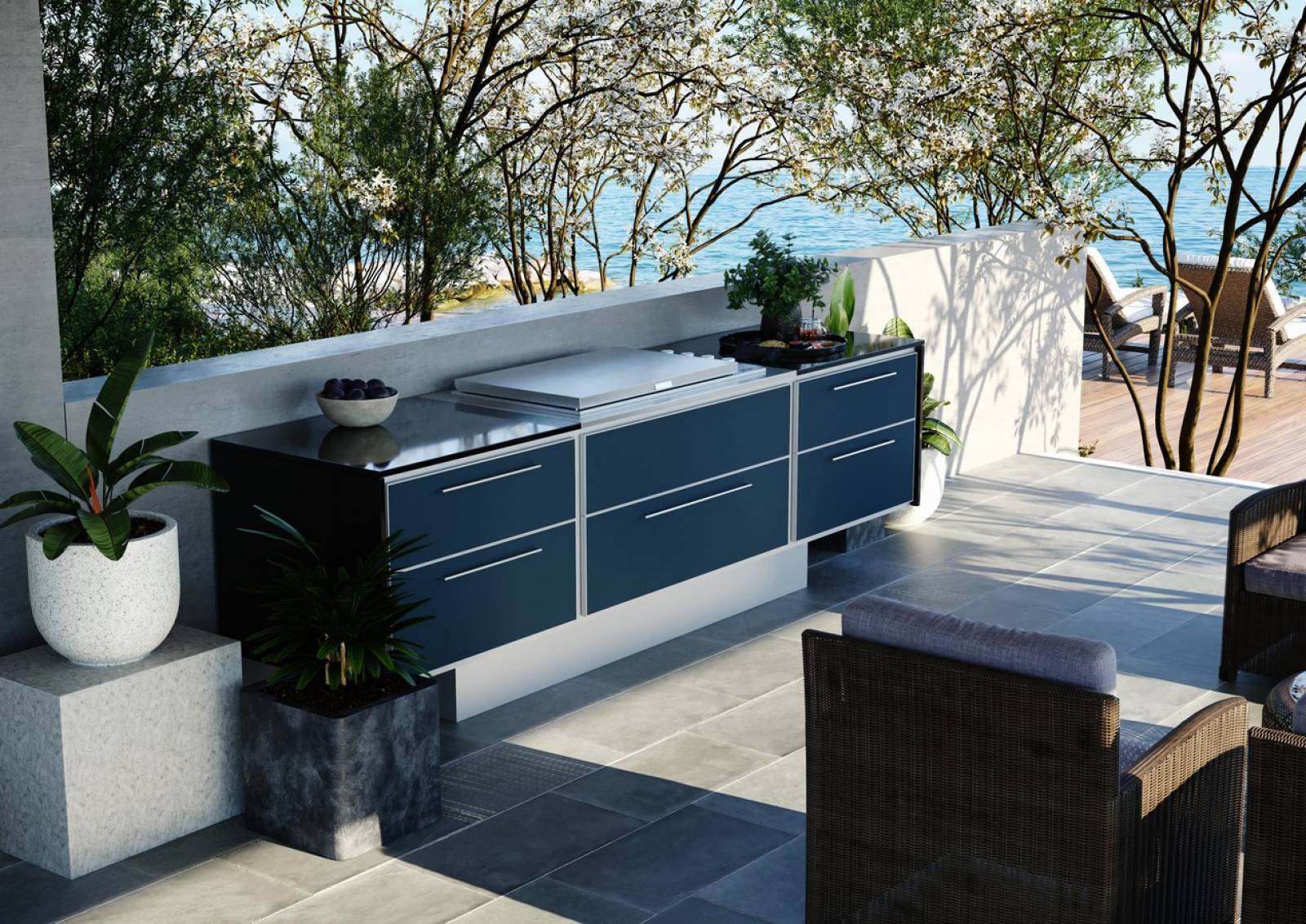 Cuisine d'été Design Equipement ProFresco Proline 6 Aero Gris anthracite