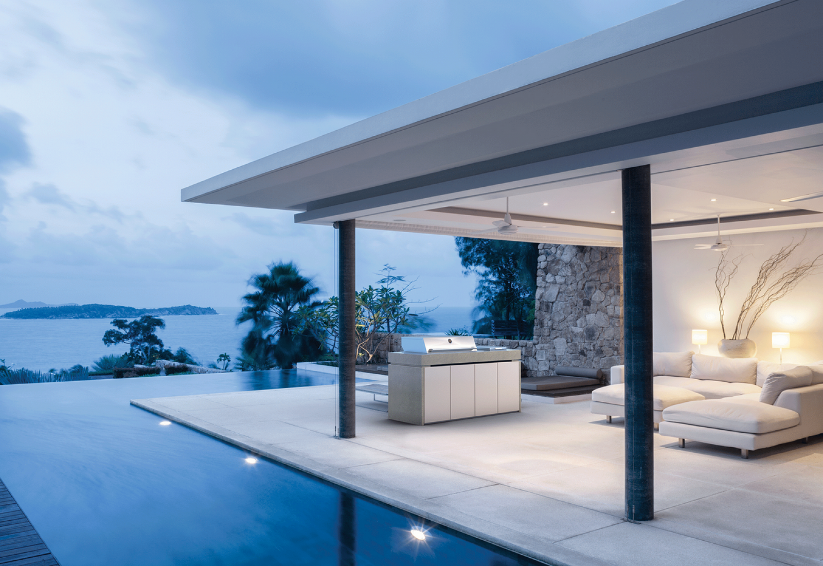 Cuisine d'exterieur design Harmony de Beefeater BOK60