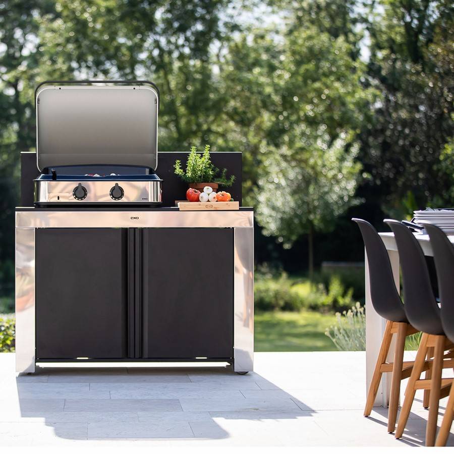 Plancha gaz Enosign Inox 65 2 bruleurs