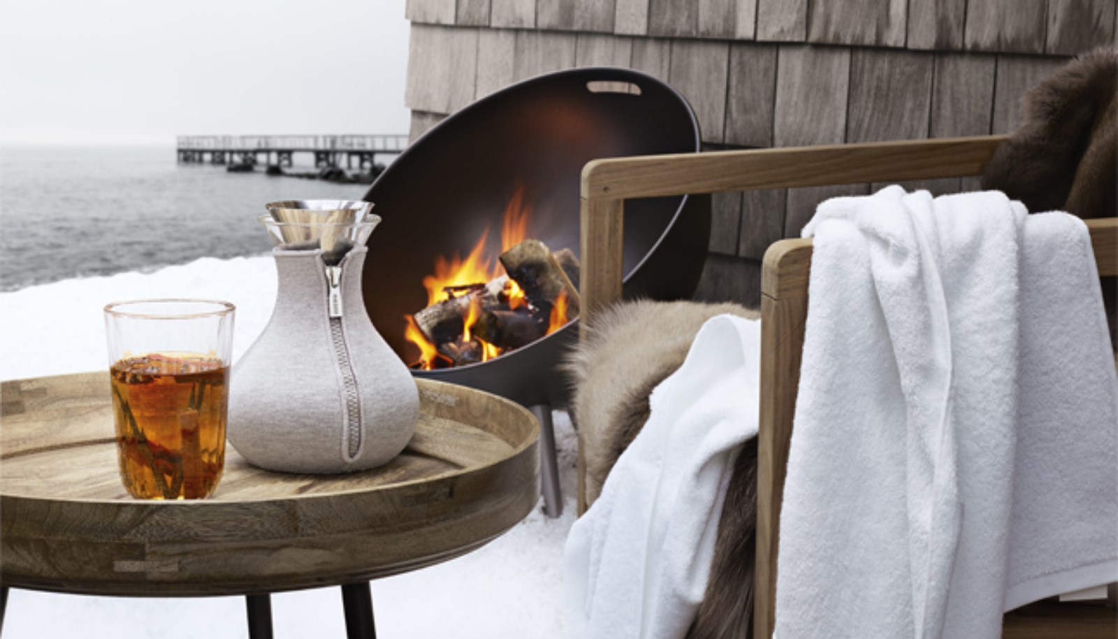 Theiere et brasero Eva Solo Villefranche