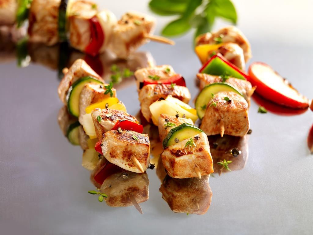 Brochettes de poulet sur plancha Krampouz