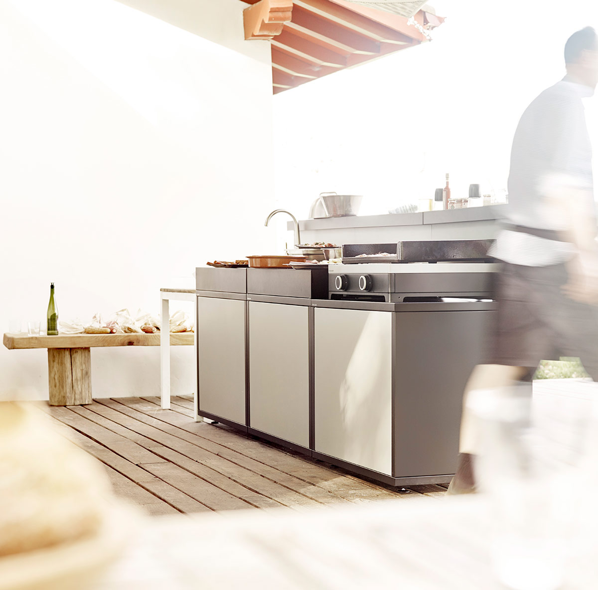 Cuisine d'été modulable plancha Forge Adour Lyon