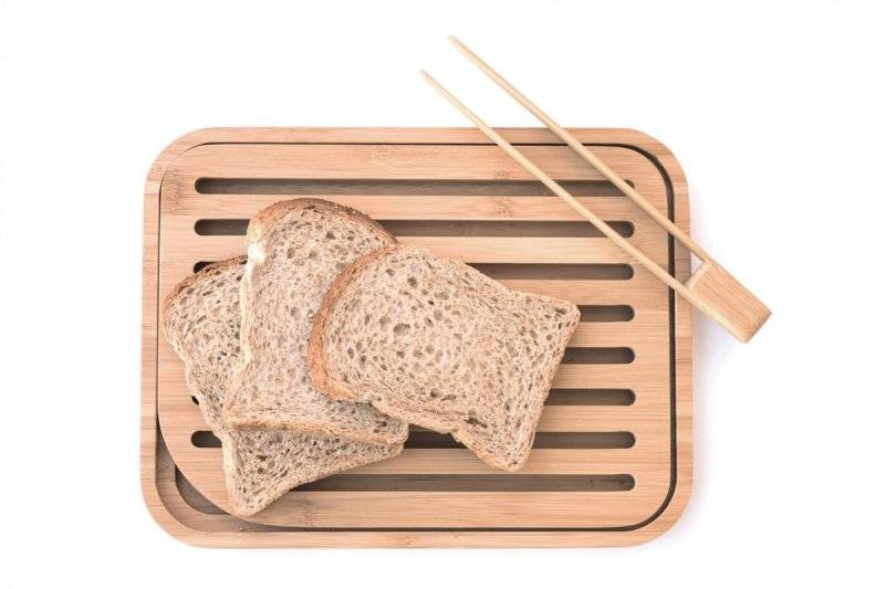 Planche à pain avec pince Pebbly