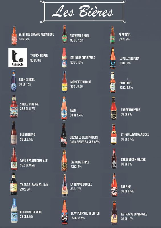 calendrier de l'Avent Noël 2016 bières